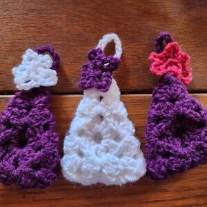 Handcrafted Granny Square Tree Ornaments